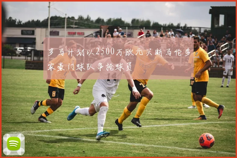 罗马计划以2500万欧元买断马伦多家豪门球队争抢球员